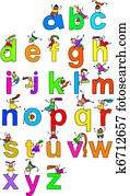 Alphabet Children Alphabet Children