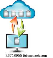 Cloud computing concept Cloud computing concept