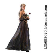Elegant Fairytale Princess, 3d CG Elegant Fairytale Princess, 3d CG