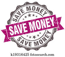 Save money violet grunge retro style isolated seal Save money violet grunge retro style isolated seal