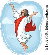 aufsteigen, von, jesus christus aufsteigen, von, jesus christus