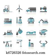 Business and industry icons Business and industry icons