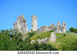 Corfe castle.