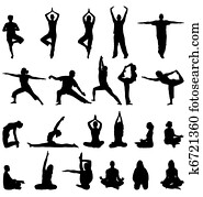 meditation silhouettes meditation silhouettes