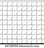Seamless volleyball net Seamless volleyball net