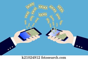 smart phone while transfer money smart phone while transfer money