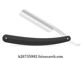 straight razor illustration straight razor illustration