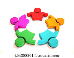 ילדים משחקים, ביחד., 3d, render, דוגמה