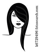 צפה, של, אישה יפה