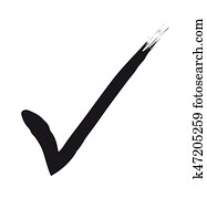 a black check mark a black check mark