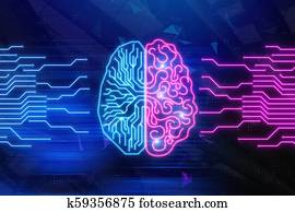 Artifical intelligence and technology concept Artifical intelligence and technology concept