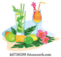 Cocktails and Fruits Cocktails and Fruits