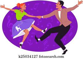 Rock and roll dance Rock and roll dance