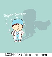 Super health cartoon tooth dentist