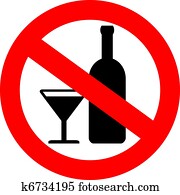 Vector no alcohol sign Vector no alcohol sign
