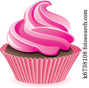 vector pink cupcake vector pink cupcake