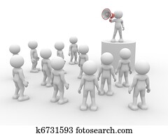 말하기, 에, 메가폰