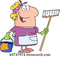 Cleaning Lady Cartoon Character Cleaning Lady Cartoon Character