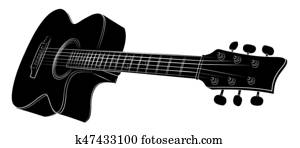 Guitar sketch. Guitar sketch.