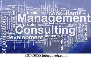 Management consulting word cloud