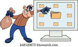 Computer thief illustration 2 Computer thief illustration 2