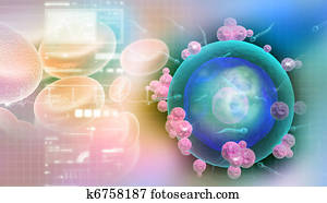 mänsklig, ägg, cell, in, sammandrag formge