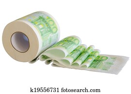 toilet avis, rulle, hos, valuta europæisk sammenslutning, banknotes