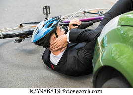 זכר, אופנן, אחרי, תאונה של מכונית