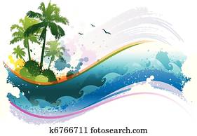 Abstract tropical background Abstract tropical background