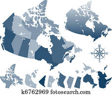 Canada map and provinces Canada map and provinces