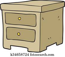 Cartoon chest of drawers Clipart | k14827443 | Fotosearch