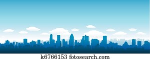 City skyline City skyline