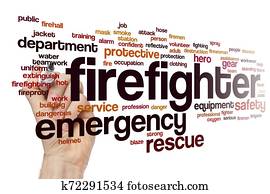 Firefighter word cloud Firefighter word cloud