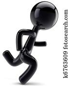 Sport man running stylized Sport man running stylized