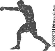 Boxer man, mixed martial arts fighter Boxer man, mixed martial arts fighter