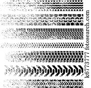 cobrança, de, sete, enfraquecendo, alto, qualidade, grunge, trilhas pneu