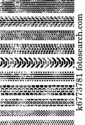 Collection of Ten High Quality Grunge Tire tracks Collection of Ten High Quality Grunge Tire tracks