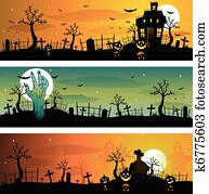 Halloween banners Halloween banners