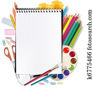 hát, fordíts, school., notepad, noha, izbogis