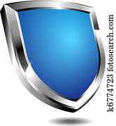 Modern Blue Shield Modern Blue Shield