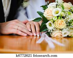 Wedding Ring and hands Wedding Ring and hands