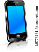 zelle, klug, handy, 3d zelle, klug, handy, 3d