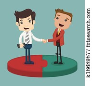 Businessman shaking hand