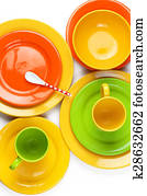 Colorful crockery