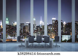 Conference room at night Conference room at night