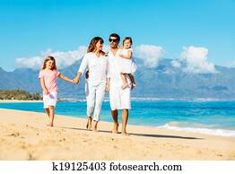 Happy Family on the Beach Happy Family on the Beach