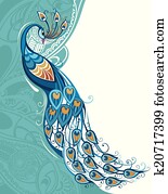 Peacock card Peacock card