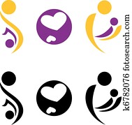 Pregnancy and motherhood symbol. Pregnancy and motherhood symbol.