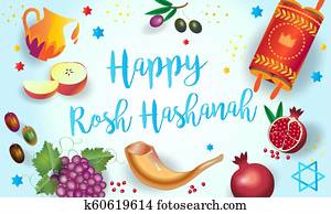 Shana Tova - greeting card Rosh Hashanah Jewish New Year Shana Tova - greeting card Rosh Hashanah Jewish New Year