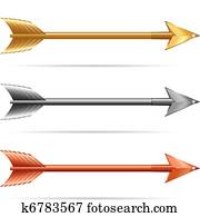 Three Arrows - Gold Silver & Bronze Three Arrows - Gold Silver & Bronze